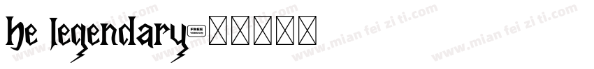 be legendary字体转换